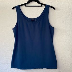 Nic & Zoe Cotton Tank Top Blue L